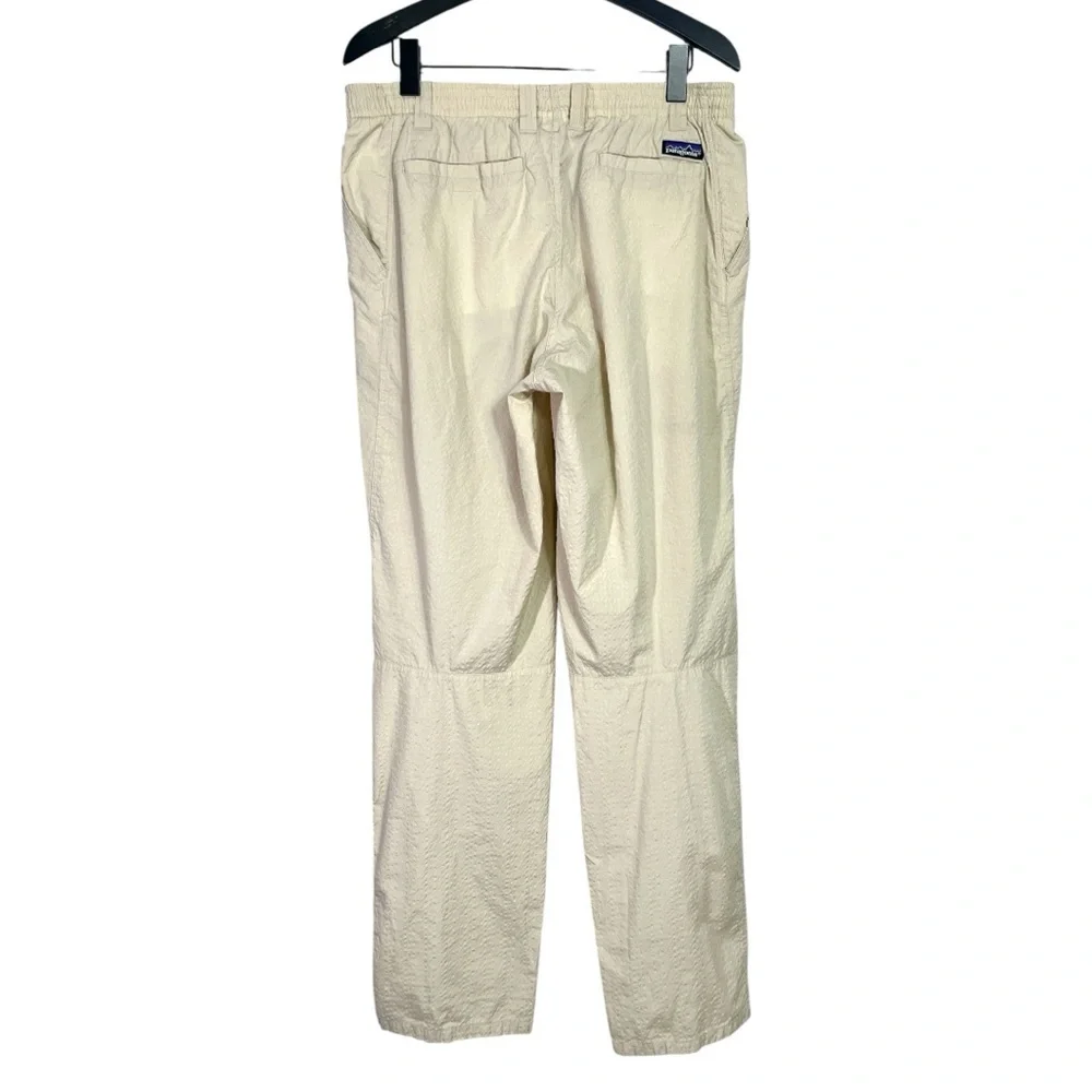 Vintage Patagonia Cream Lightweight Pull on Pants with Drawstring Made in USA